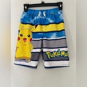 Pokemon Pikachu Striped Swim Shorts boys